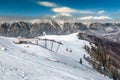 Majestic ski resort in Prahova valley, Carpathians, Azuga, Romania, Europe