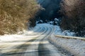 Winter road Royalty Free Stock Photo