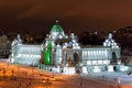 Amazing winter view on Kazan city after christmas