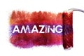 The amazing word painting Royalty Free Stock Photo