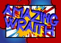Amazing Wraith Comic book style cartoon words