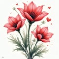 Amazingly beautiful hand drawn flower Royalty Free Stock Photo