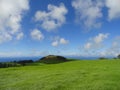 Amazingly Blue Skys over Waving Emerald Grasslands Central Island on the big island of Hawaii