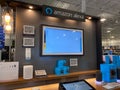 The Amazon Alex Home device display at a Best Buy retail store in Orlando, Florida