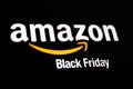 Amazon Black Friday logo on the screen