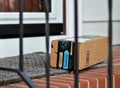 Amazon Box Shipped to Residential House Internet Order Delivery