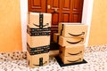 AMAZON Cardboard Boxes delivered at home to the front door