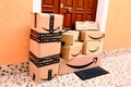 AMAZON Cardboard Boxes delivered at home to the front door