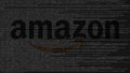 Amazon.com logo made of source code on computer screen. Editorial 3D rendering Royalty Free Stock Photo