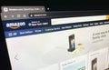 Amazon.com web page in web browser Royalty Free Stock Photo