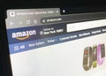 Amazon.com web page in web browser Royalty Free Stock Photo