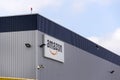 Amazon electronic commerce company logo on logistics building on March 12, 2017 in Dobroviz, Czech republic