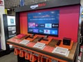 Amazon Fire TV Display inside Best Buy Store Royalty Free Stock Photo