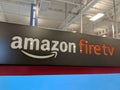 Amazon Fire TV Display inside Best Buy Store Royalty Free Stock Photo