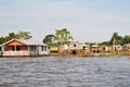 Amazon Floating and Stilt Typical House (Amazonia) Royalty Free Stock Photo