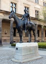 Amazon on horseback by Louis Tuaillon in front of the Neues Museum, Berlin