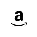 Amazon logo editorial illustrative on white background Royalty Free Stock Photo