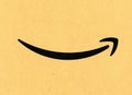 Amazon logo on packet Royalty Free Stock Photo