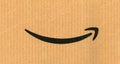 Amazon logo on a packet Royalty Free Stock Photo