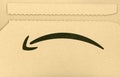 Amazon logo on parcel Royalty Free Stock Photo