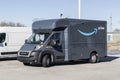 Amazon Prime delivery van. Amazon.com is getting In the delivery business With Prime branded vans Royalty Free Stock Photo
