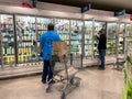 Amazon Prime Fresh employees shopping at a Whole Foods grocery store