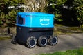 Amazon Prime Scout autonomous electric delivery vehicle in Monroe Washington