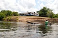 Amazon rainforest: Expedition by boat along the Amazon River near Manaus, Brazil South America