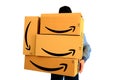 AMAZON Shipping Cardboard Boxes Royalty Free Stock Photo