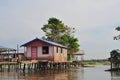 Amazon Typical Stilt House (The Amazonia) Royalty Free Stock Photo