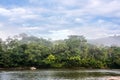 Amazonian rainforest. Misahualli River. Ecuador Royalty Free Stock Photo