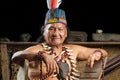 Amazonian Shaman Portrait Royalty Free Stock Photo