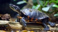 The Amazonian turtle Podocnemis expansa is a freshwater chelonian Royalty Free Stock Photo