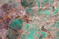 Amazonite texture. Natural patterns and textures of slice of minerals for background. Polished slab of the mineral