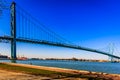 Ambassador Bridge, Windsor, Ontario, Canada. Royalty Free Stock Photo