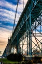 Ambassador Bridge, Windsor, Ontario, Canada. Royalty Free Stock Photo