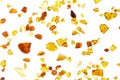 Amber abstract background made of small pieces Royalty Free Stock Photo