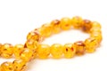 Amber beads Royalty Free Stock Photo