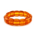 Amber bracelet isolated Royalty Free Stock Photo