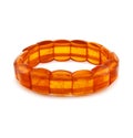 Amber bracelet isolated Royalty Free Stock Photo