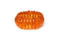 Amber bracelet isolated on white Royalty Free Stock Photo