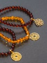 Amber bracelets.