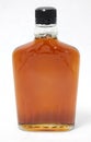 Amber Brown Bottle of Maple Syrup