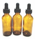 Amber dropper bottles