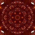 Amber drops resin pattern kaleidoscope. texture