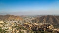 Amber Fort as seen from the parapets of Jaigarh fort Royalty Free Stock Photo