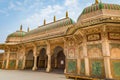 Amer Fort medieval palace architecture with intricate wall artwork at Jaipur, Rajasthan, India Royalty Free Stock Photo