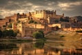 Amber Fort in Jaipur, Rajasthan, India, View of Amber fort, Jaipur, India, AI Generated Royalty Free Stock Photo