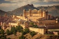 Amber Fort in Jaipur, Rajasthan, India, View of Amber fort, Jaipur, India, AI Generated Royalty Free Stock Photo