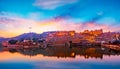 Amber Fort and Maota Lake, Jaipur, Rajasthan, India Royalty Free Stock Photo